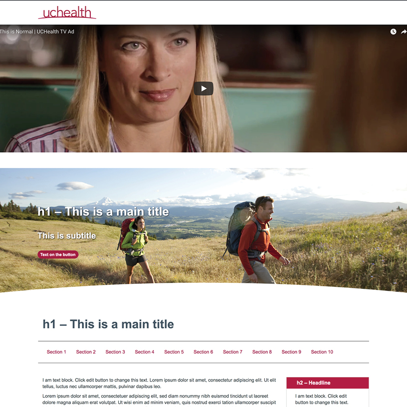 UCHealth Marketing Templates