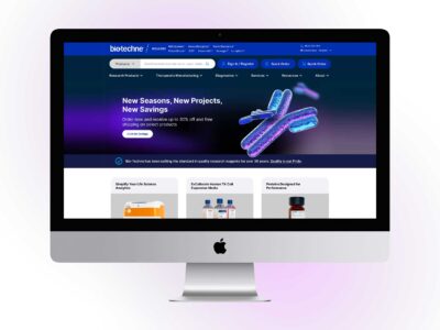 bio-techne iMac homepage