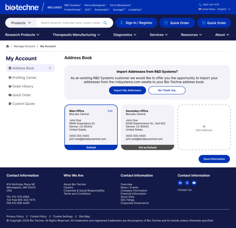 BT - My Account - Address Book - Import My Addresses
